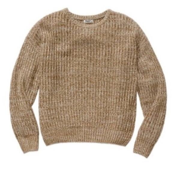 Aritzia TNA Grouse Sweater Tan Oatmeal Angora Wool Cashmere Neutral Fall - Picture 1 of 6